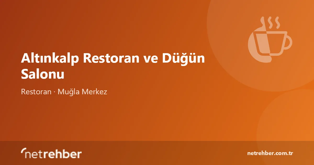 Altınkalp Restoran ve Düğün Salonu kapak görseli