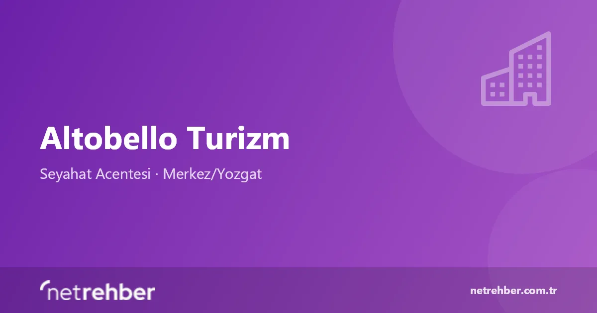 Altobello Turizm kapak görseli