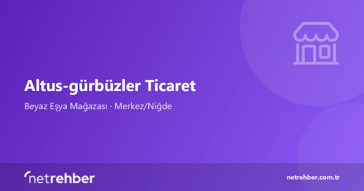 Altus-gürbüzler Ticaret kapak görseli