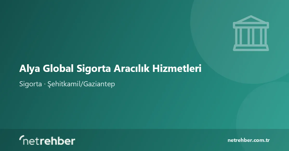 Alya Global Sigorta Aracılık Hizmetleri kapak görseli