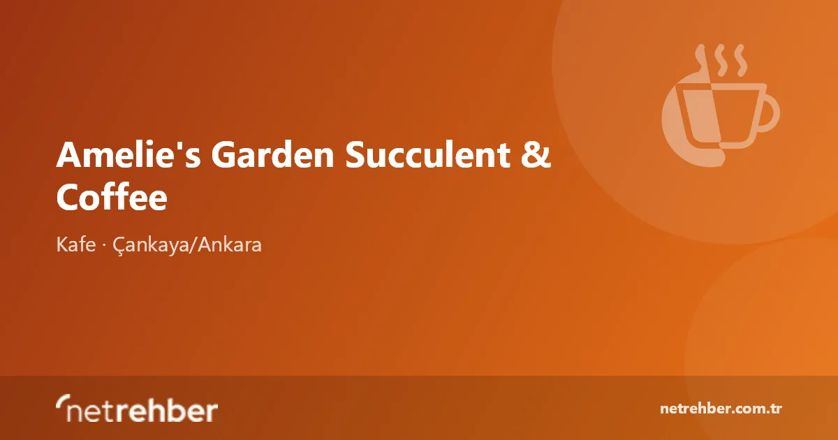 Amelie's Garden Succulent & Coffee kapak görseli