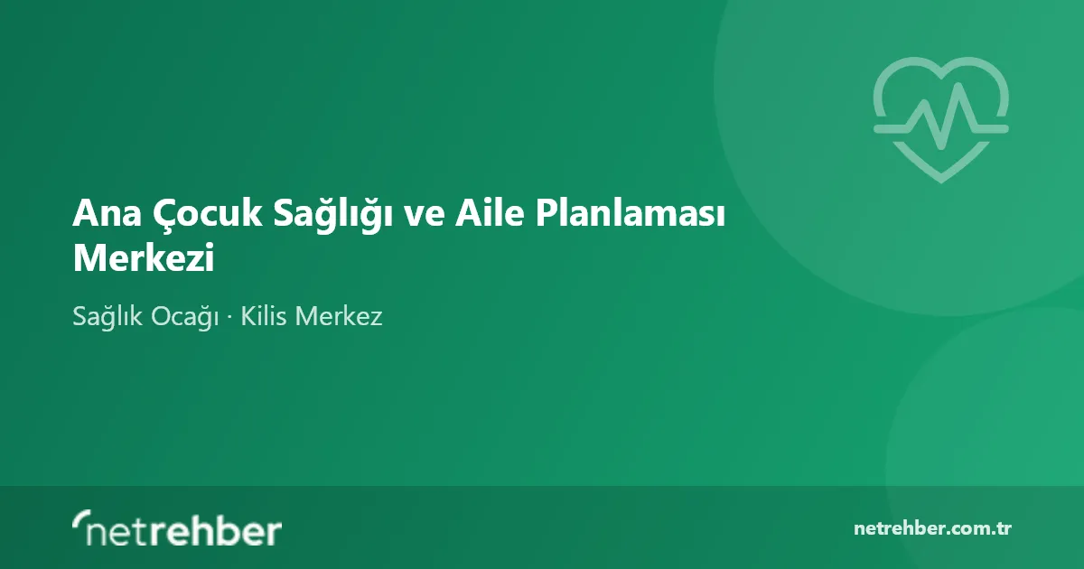 Ana Çocuk Sağlığı ve Aile Planlaması Merkezi kapak görseli