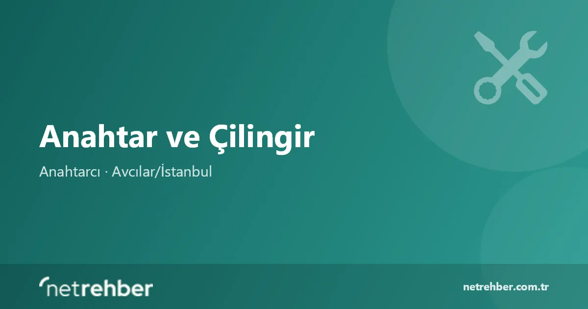 Anahtar ve Çilingir kapak görseli