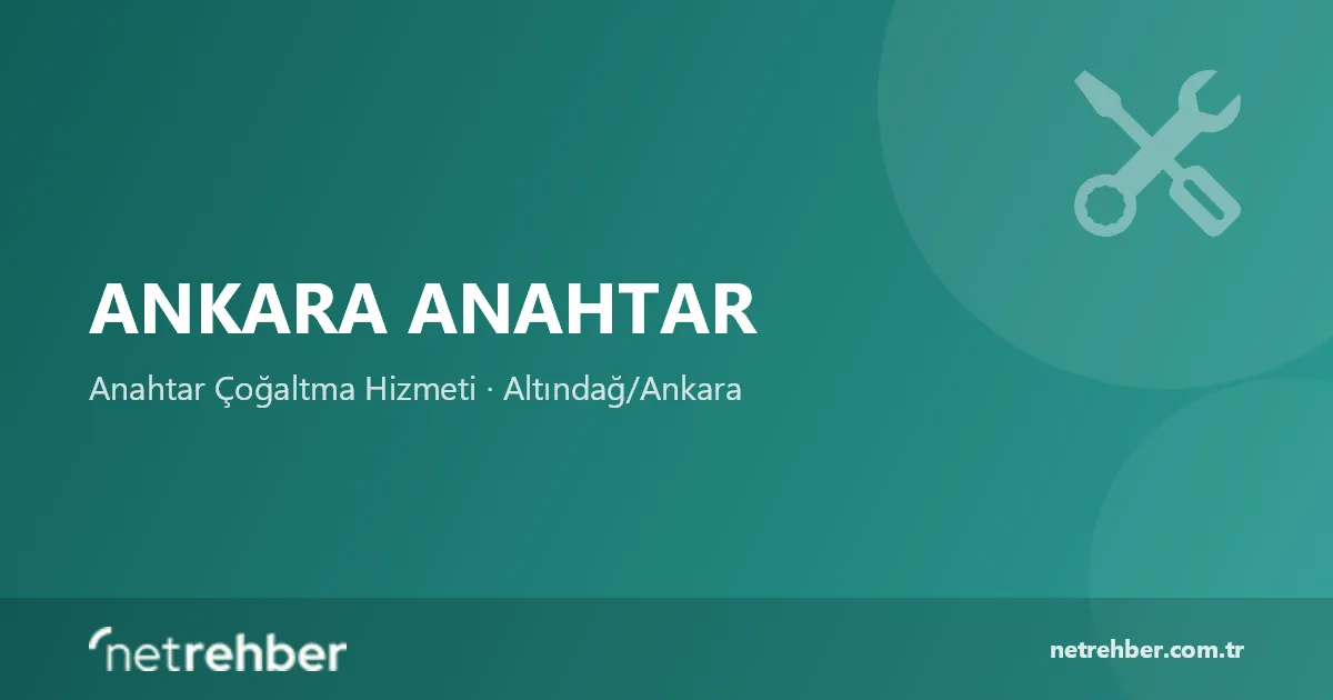 Ankara Anahtar kapak görseli