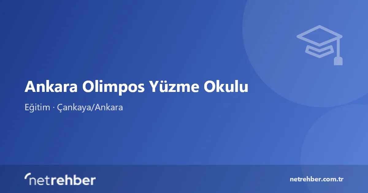 Ankara Olimpos Yüzme Okulu kapak görseli