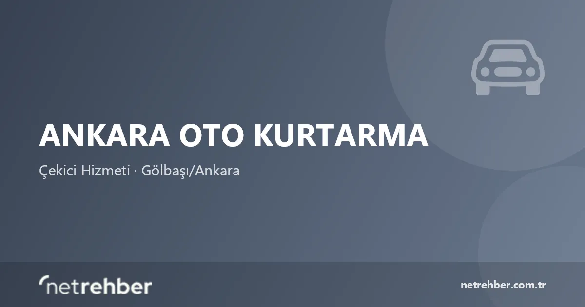 Ankara Oto Kurtarma kapak görseli