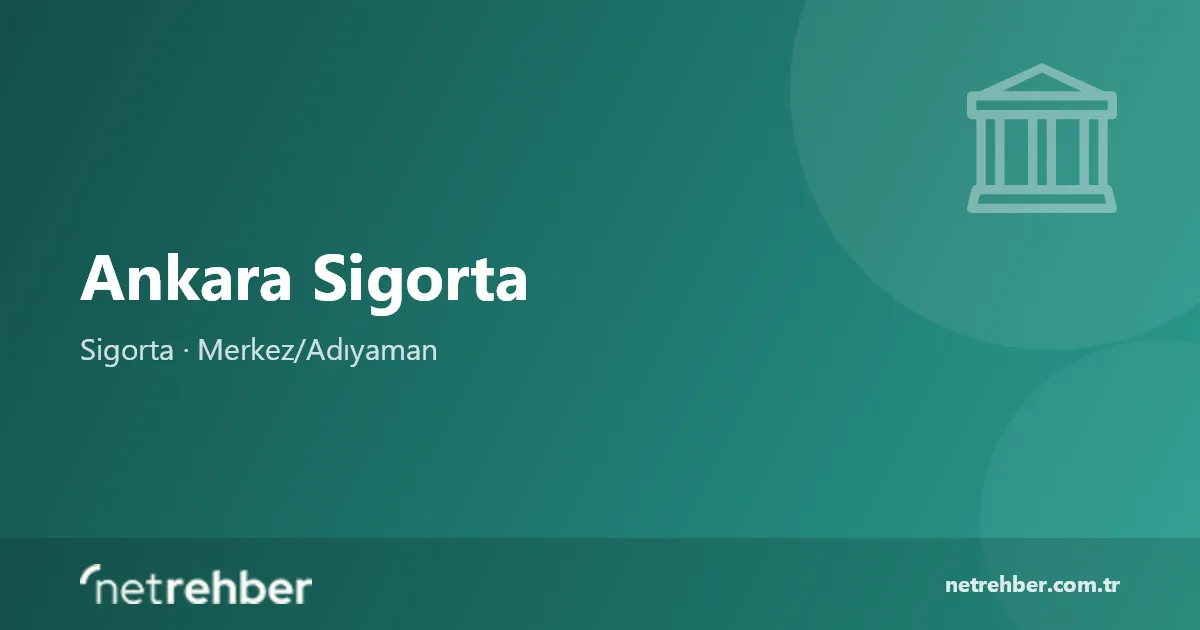 Ankara Sigorta kapak görseli