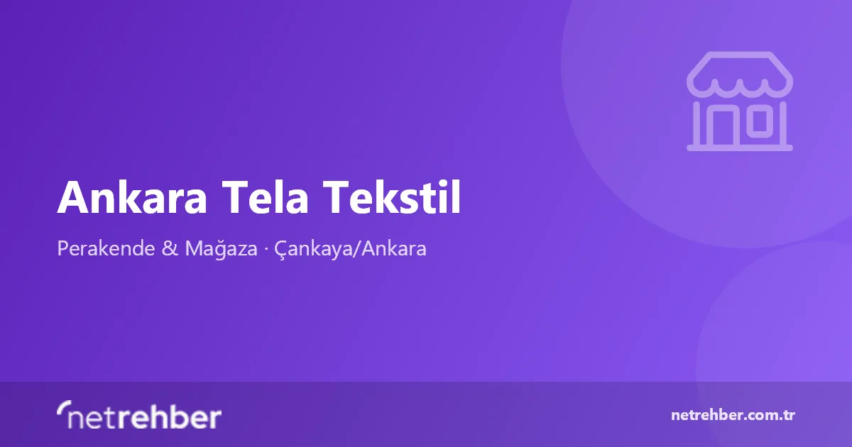 Ankara Tela Tekstil kapak görseli