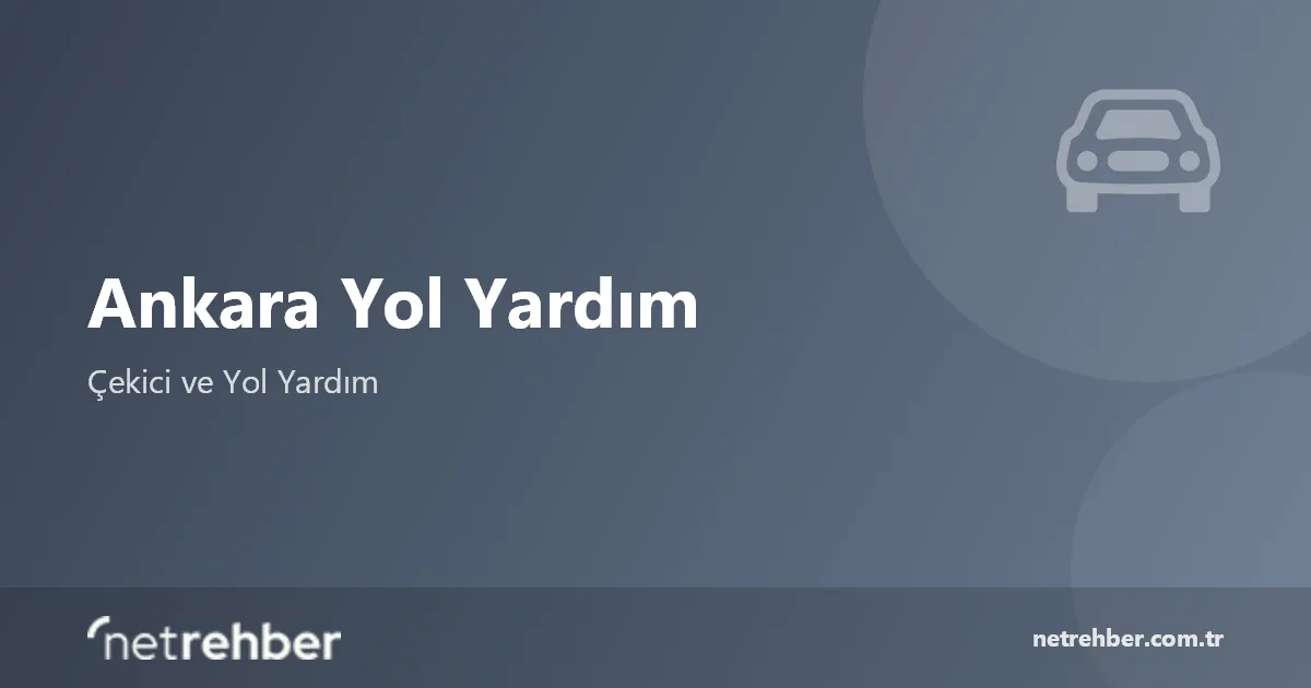 Ankara Yol Yardım kapak görseli