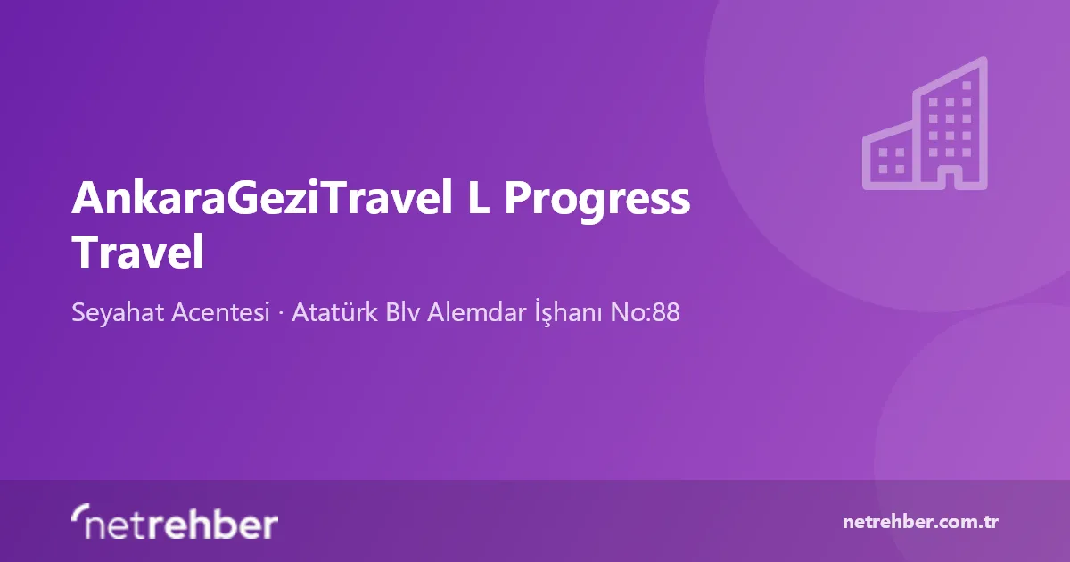 AnkaraGeziTravel L Progress Travel kapak görseli