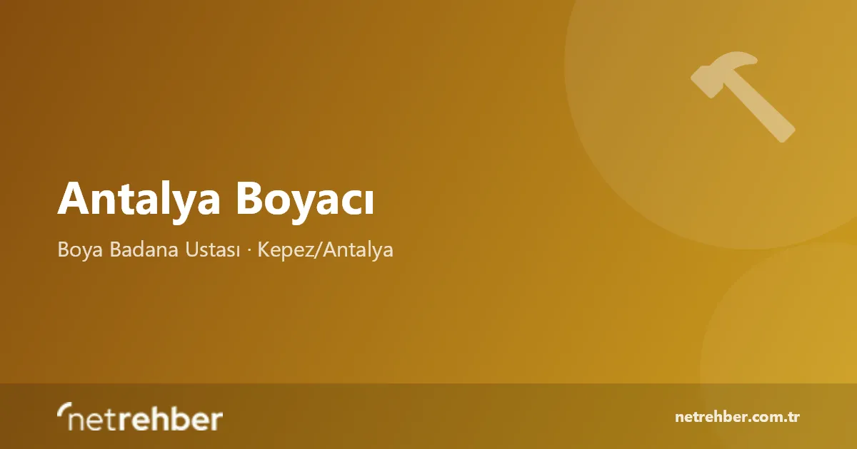 Antalya Boyacı kapak görseli