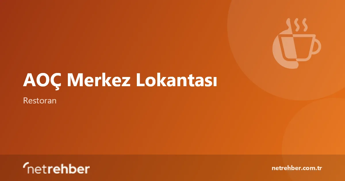 AOÇ Merkez Lokantası kapak görseli