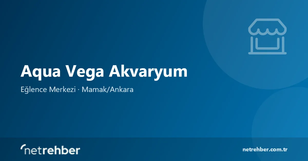 Aqua Vega Akvaryum kapak görseli