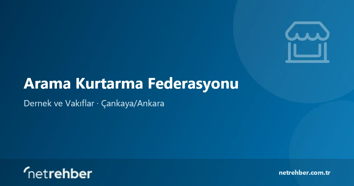 Arama Kurtarma Federasyonu kapak görseli