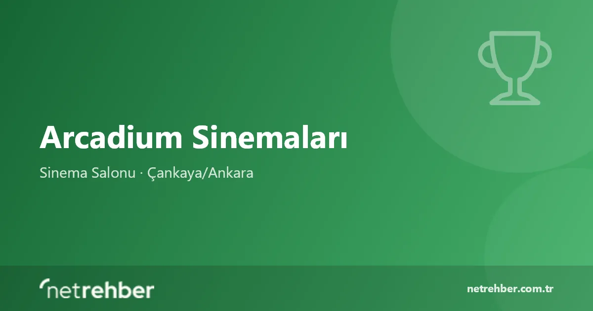 Arcadium Sinemaları kapak görseli