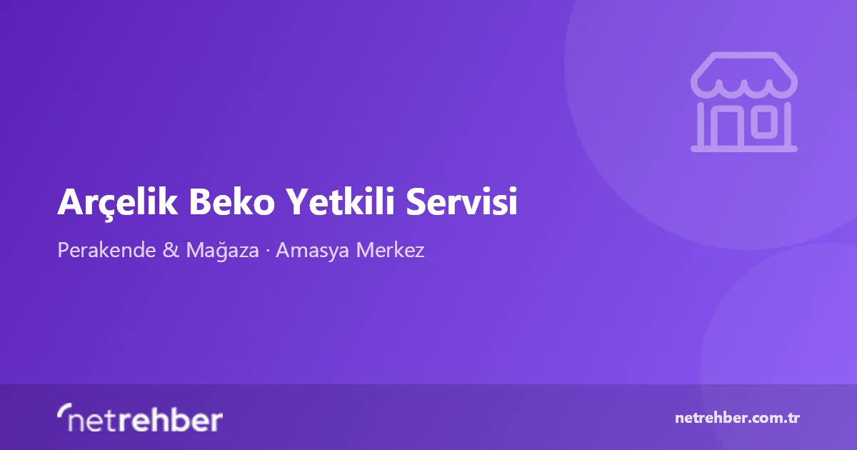 Arçelik Beko Yetkili Servisi kapak görseli