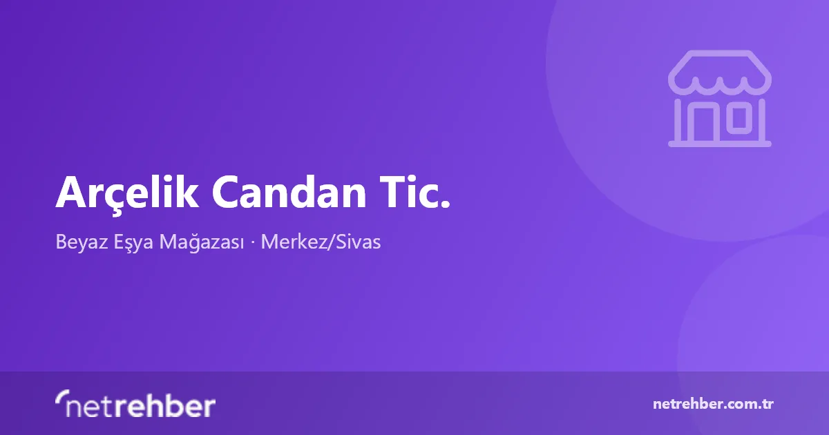 Arçelik Candan Tic. kapak görseli