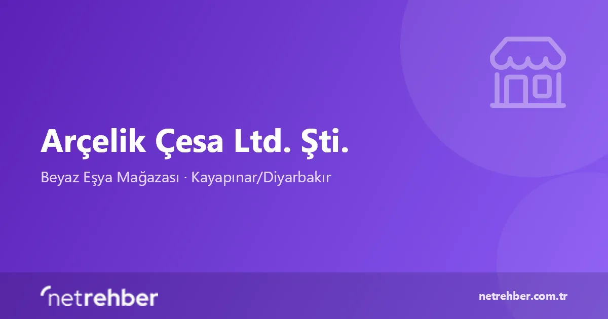 Arçelik Çesa Ltd. Şti. kapak görseli