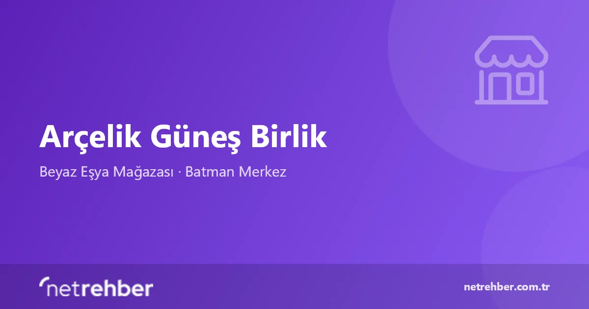 Arçelik Güneş Birlik kapak görseli