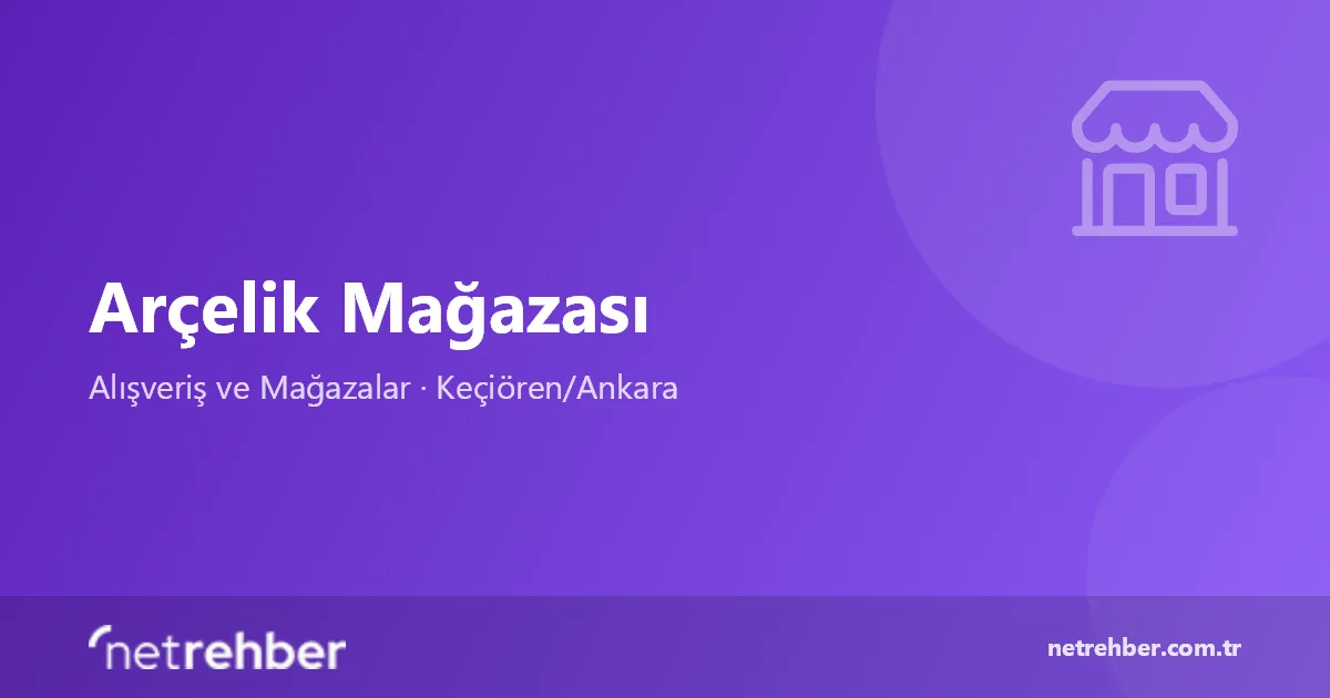 Arçelik Mağazası kapak görseli