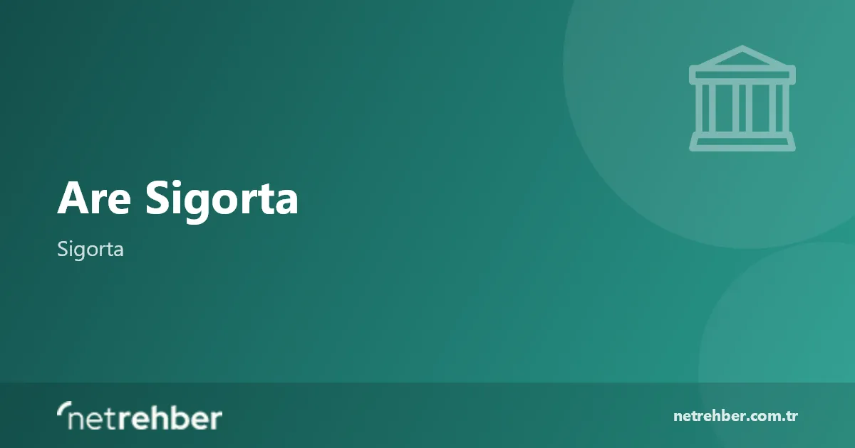 Are Sigorta kapak görseli