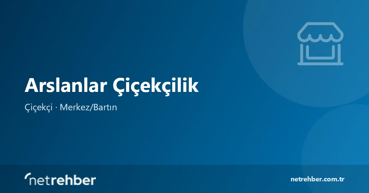 Arslanlar Çiçekçilik kapak görseli