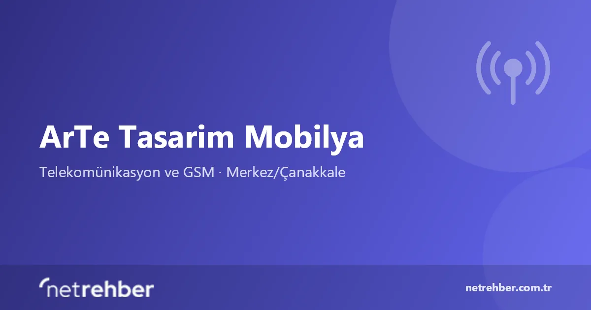 ArTe Tasarim Mobilya kapak görseli