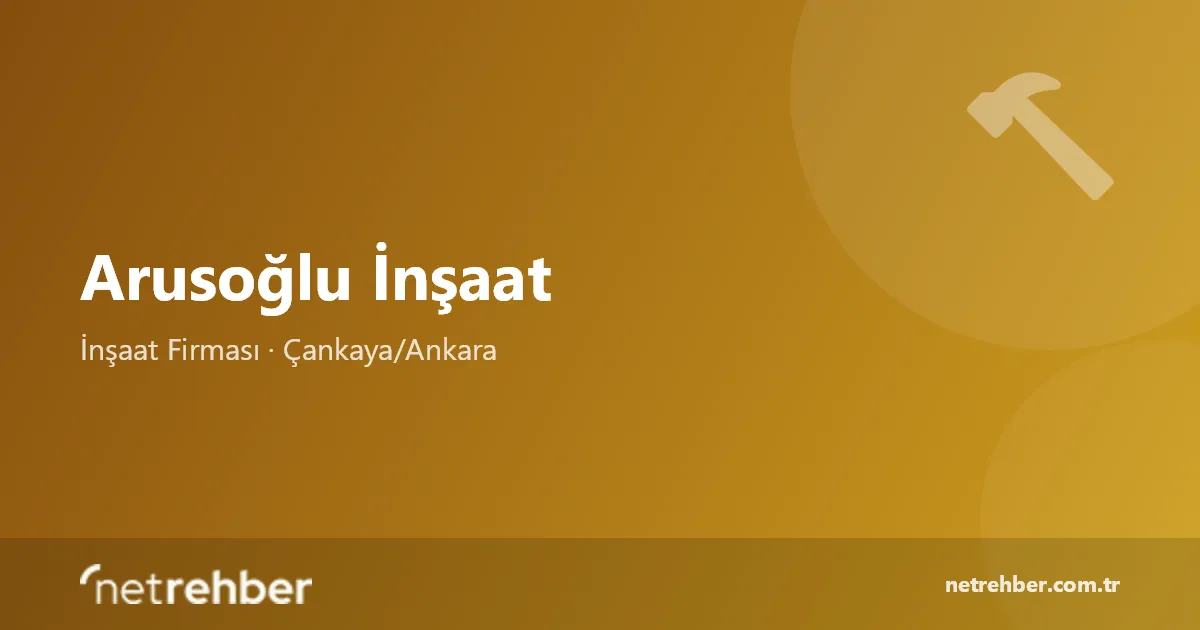 Arusoğlu İnşaat kapak görseli