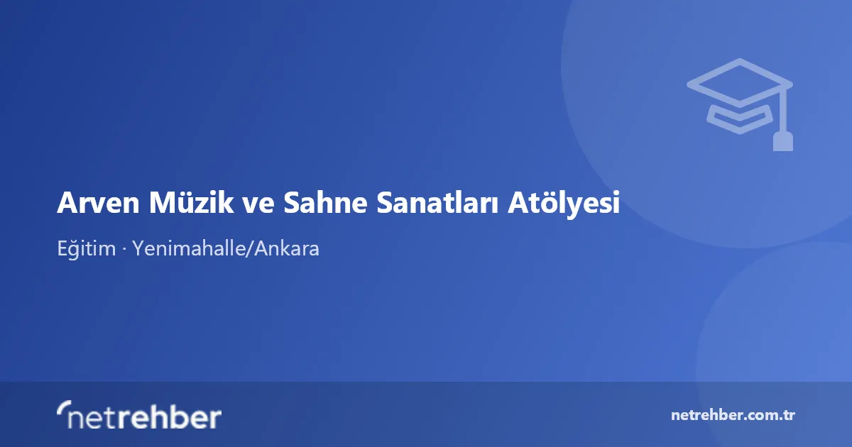 Arven Müzik ve Sahne Sanatları Atölyesi kapak görseli