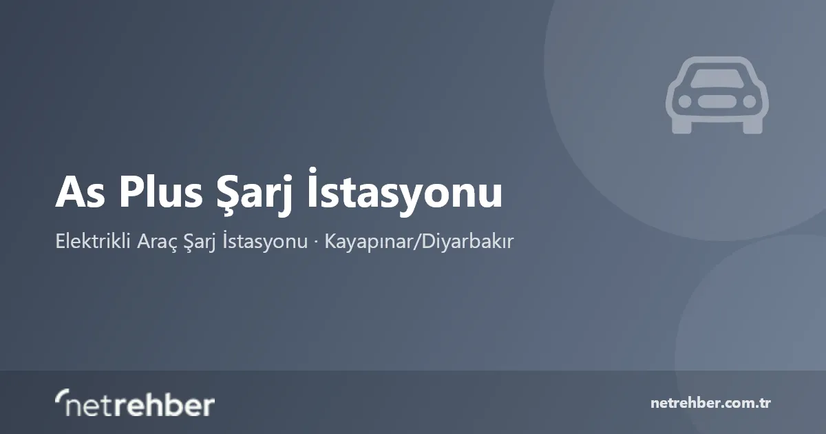 As Plus Şarj İstasyonu kapak görseli