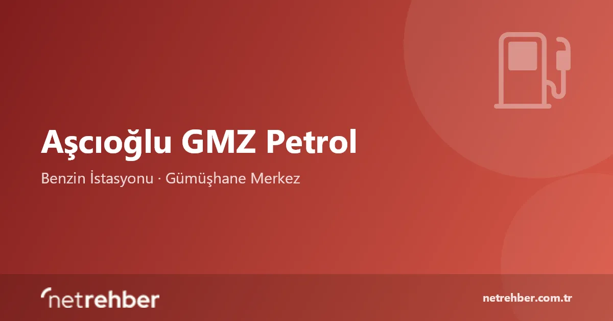 Aşcıoğlu GMZ Petrol kapak görseli