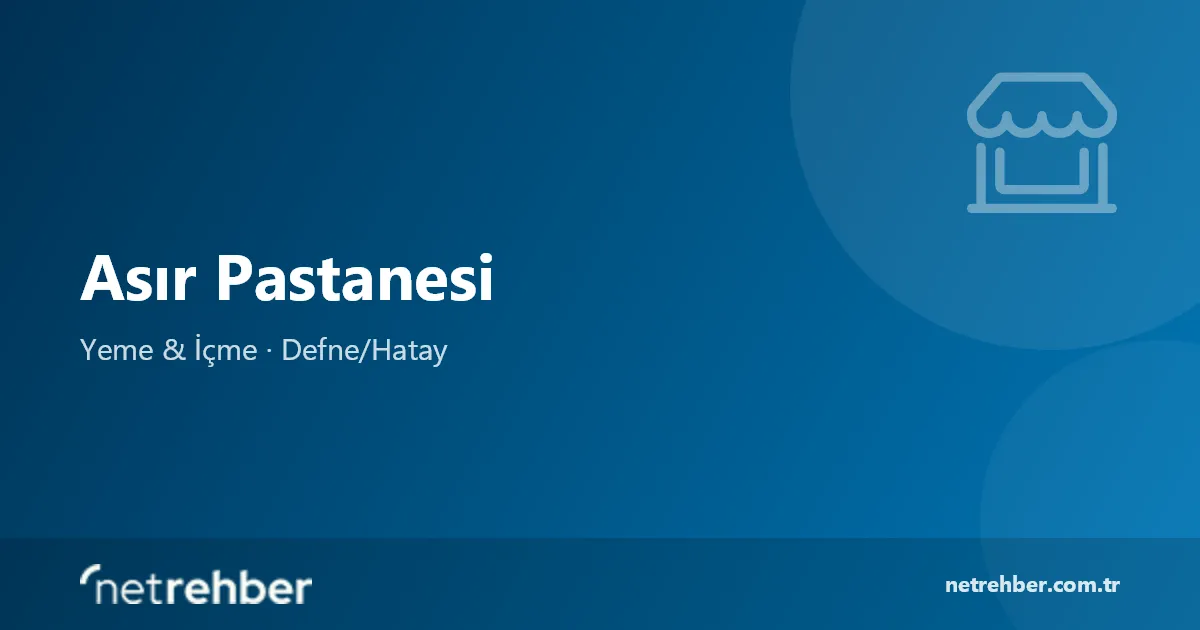 Asır Pastanesi kapak görseli