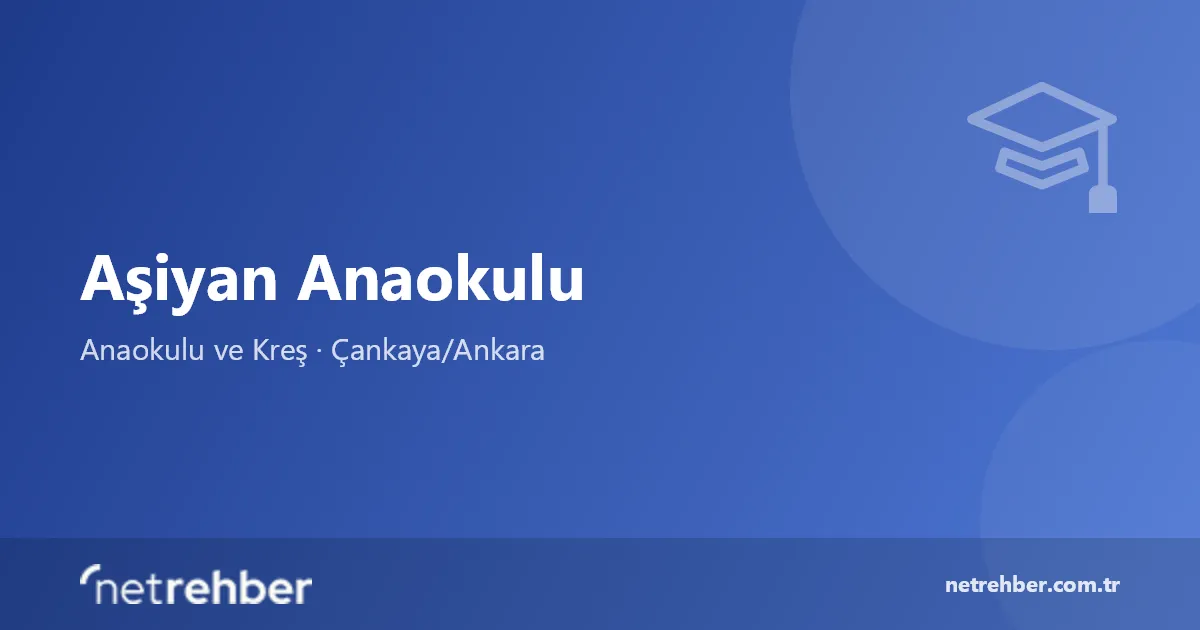Aşiyan Anaokulu kapak görseli