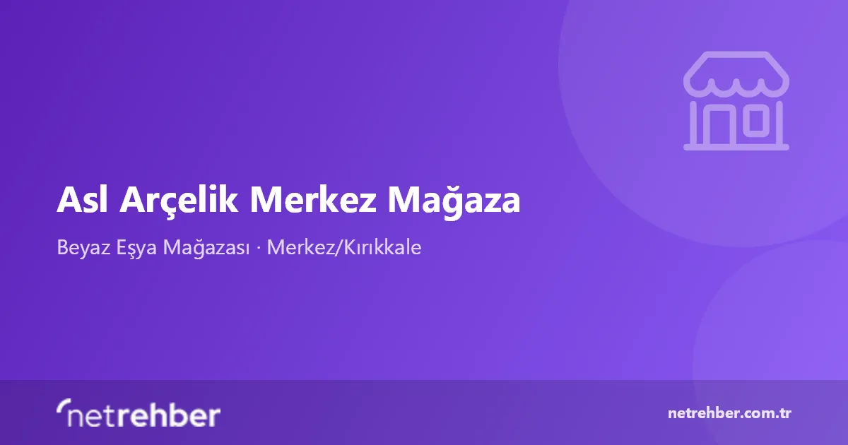 Asl Arçelik Merkez Mağaza kapak görseli
