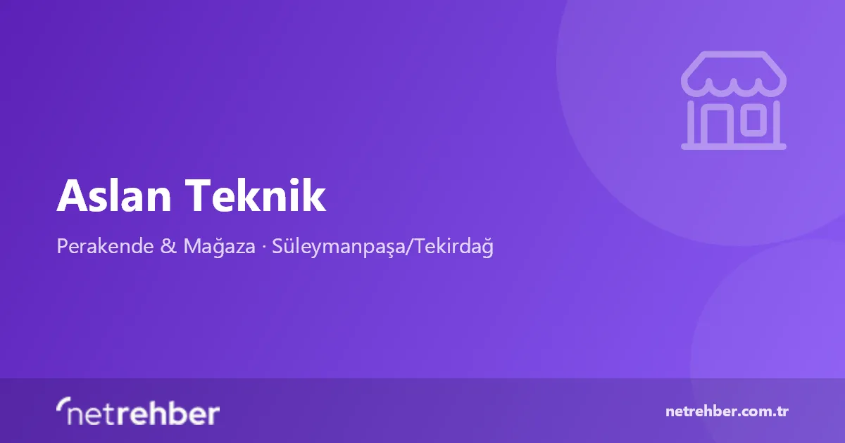 Aslan Teknik kapak görseli