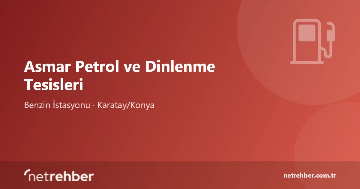 Asmar Petrol ve Dinlenme Tesisleri kapak görseli