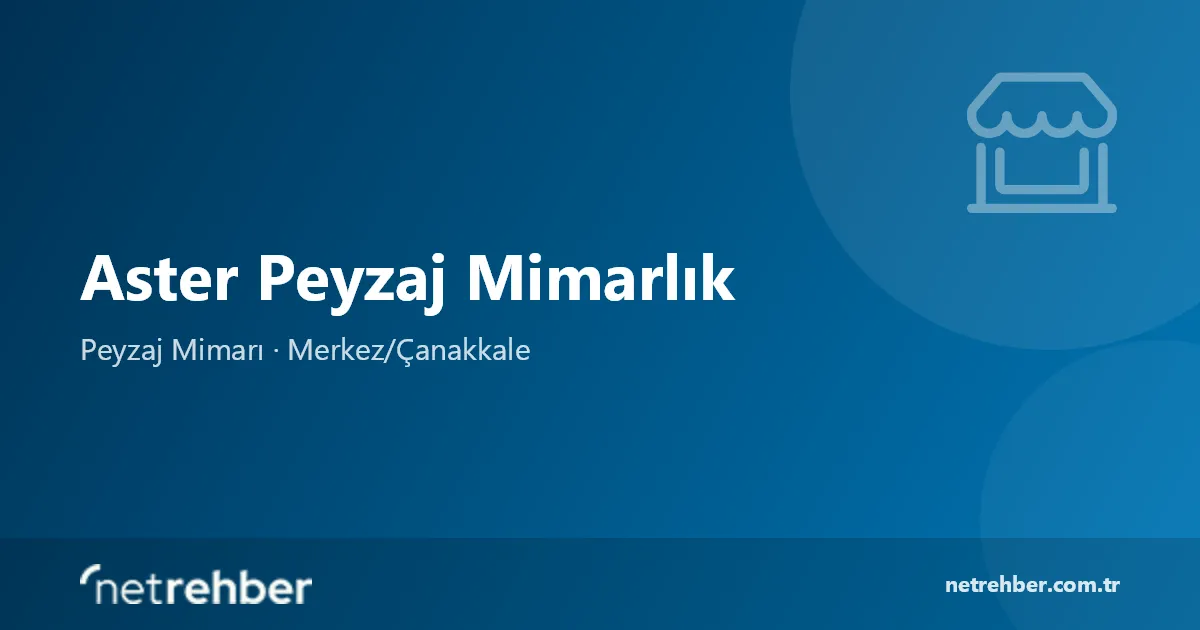 Aster Peyzaj Mimarlık kapak görseli
