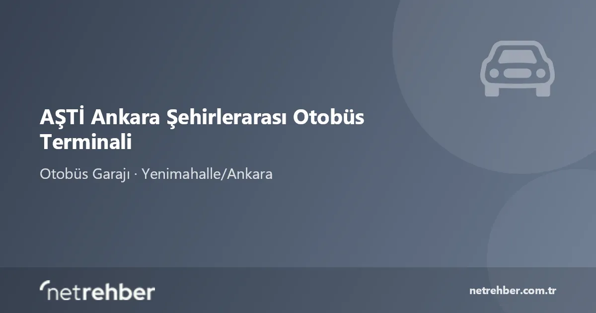 AŞTİ Ankara Şehirlerarası Otobüs Terminali kapak görseli
