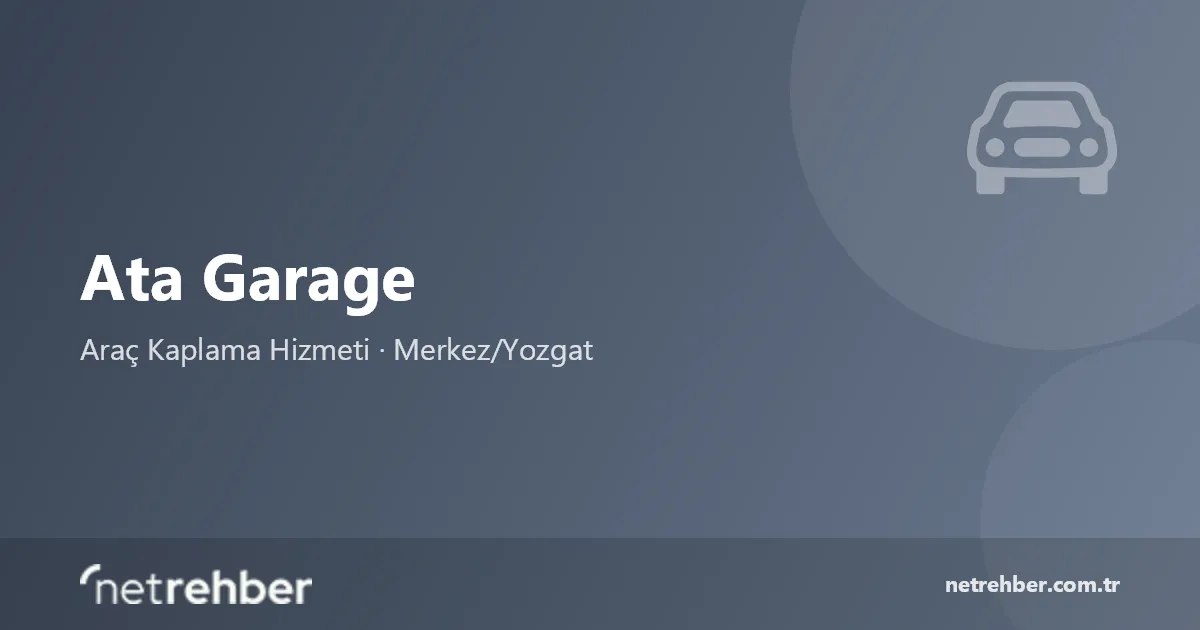 Ata Garage kapak görseli