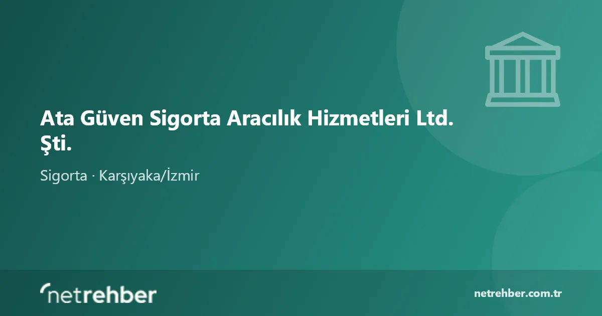 Ata Güven Sigorta Aracılık Hizmetleri Ltd. Şti. kapak görseli