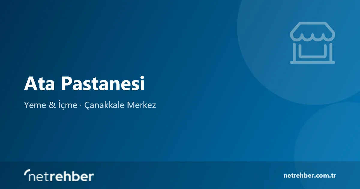 Ata Pastanesi kapak görseli