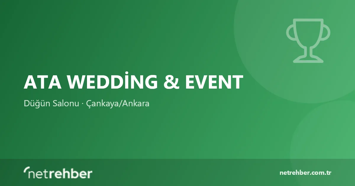 Ata Wedding & Event kapak görseli