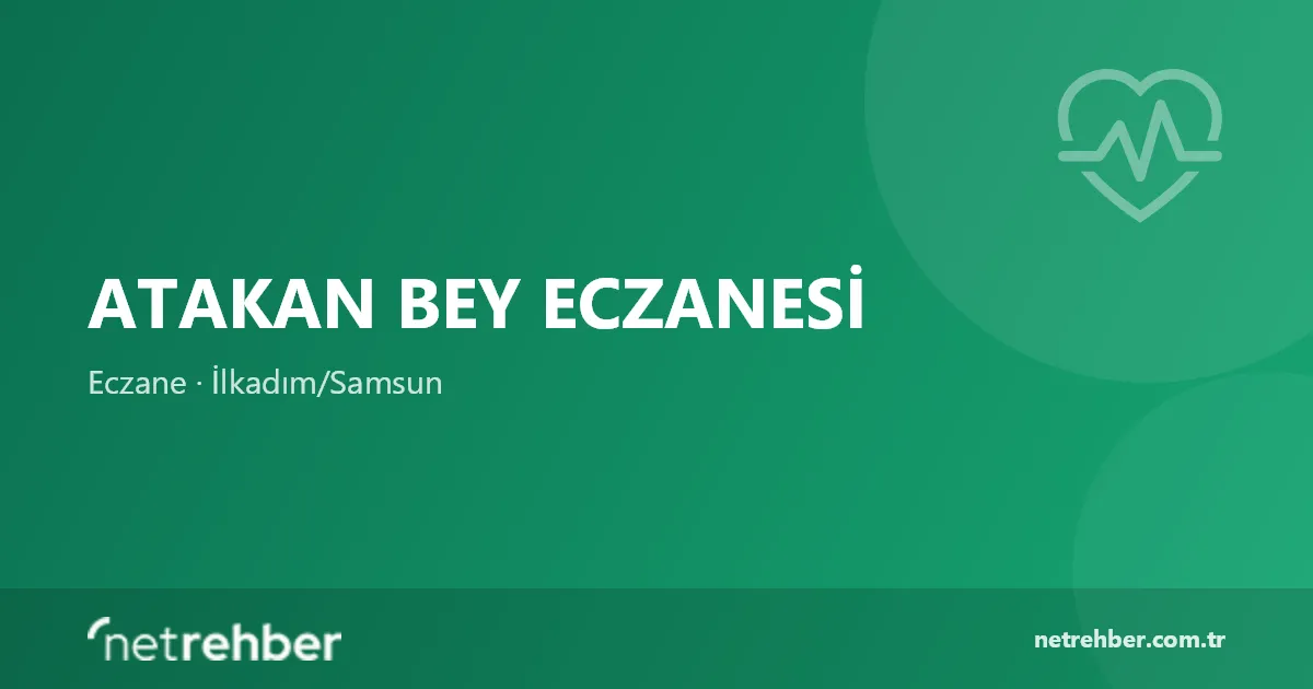 Atakan Bey Eczanesi kapak görseli