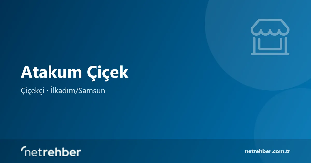Atakum Çiçek kapak görseli
