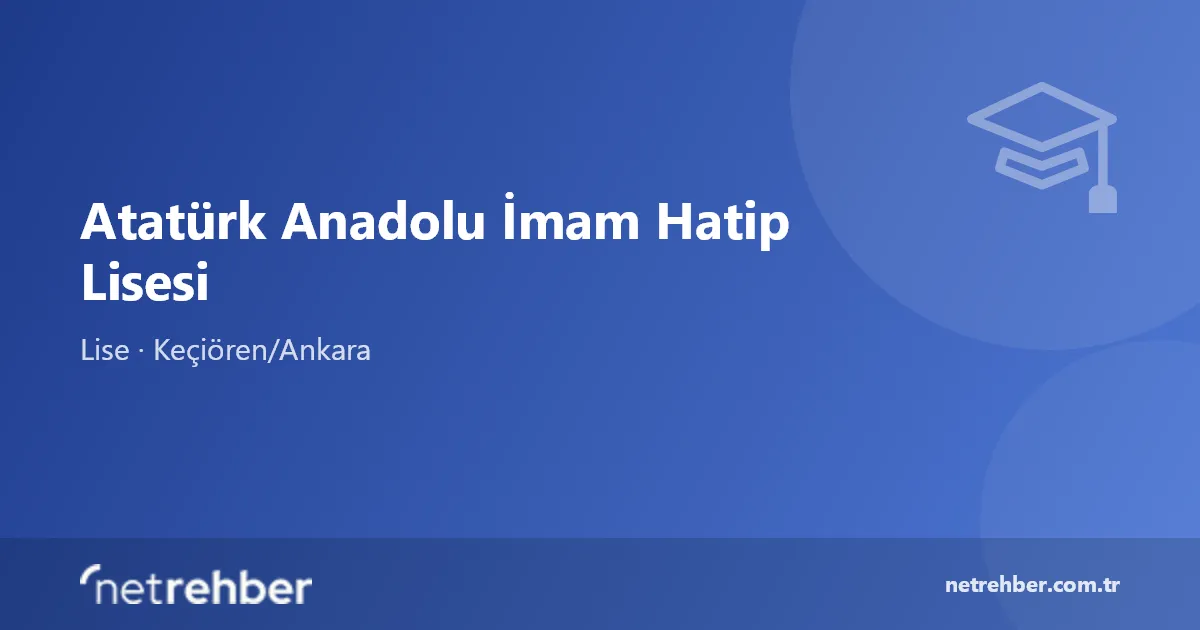 Atatürk Anadolu İmam Hatip Lisesi kapak görseli