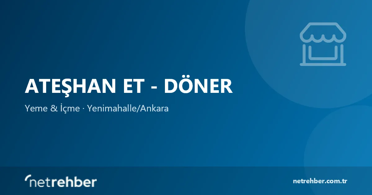 Ateşhan Et - Döner kapak görseli
