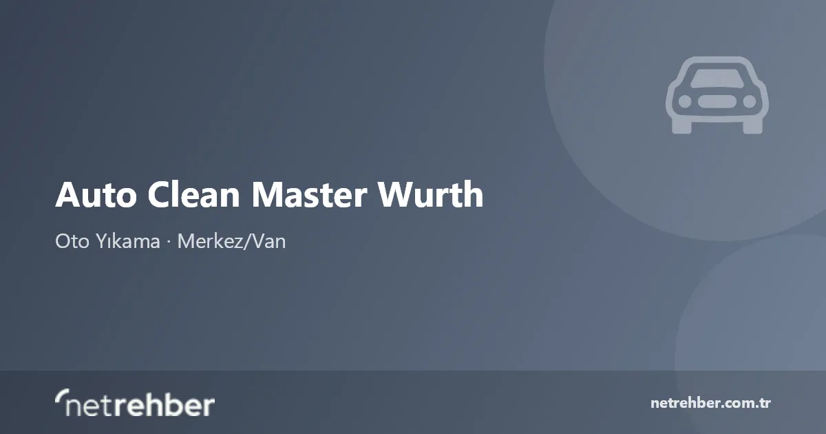 Auto Clean Master Wurth kapak görseli