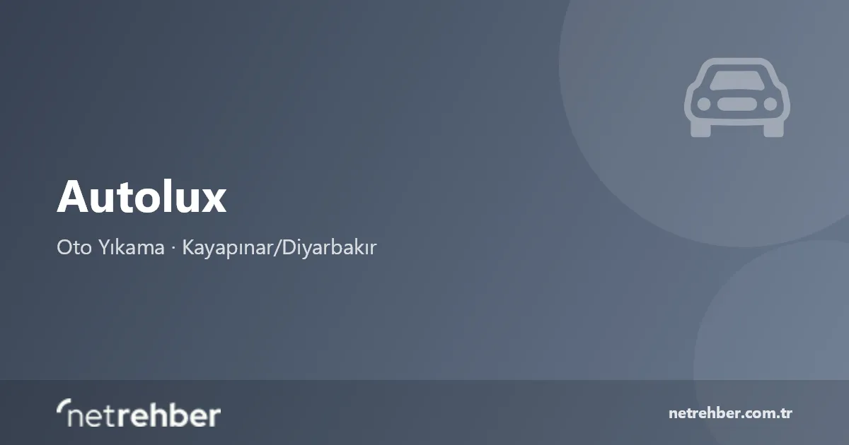 Autolux kapak görseli