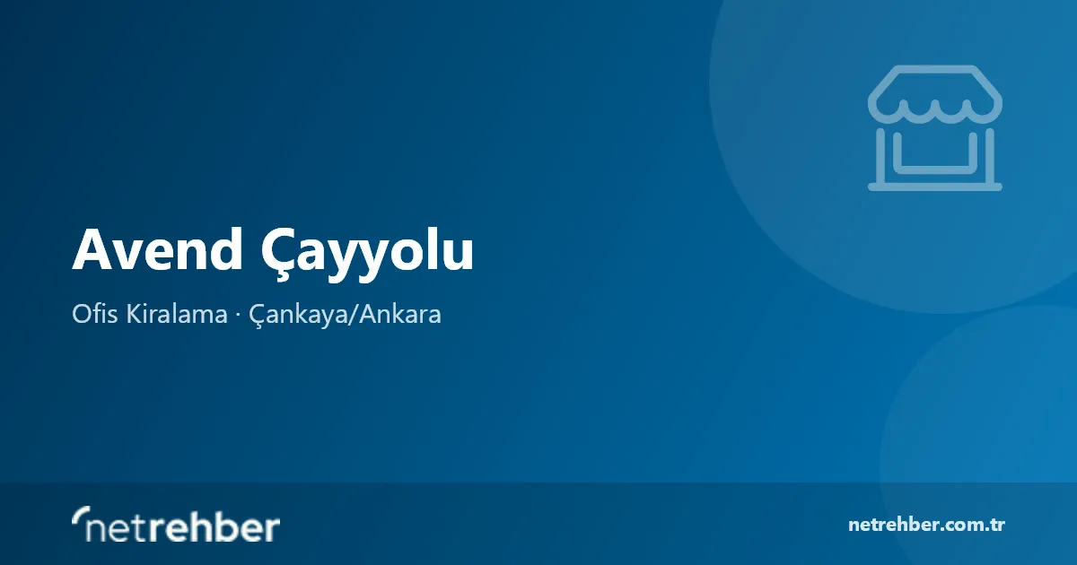 Avend Çayyolu kapak görseli