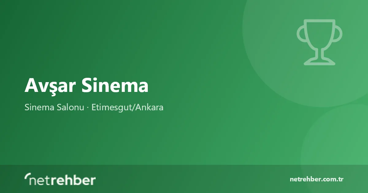 Avşar Sinema kapak görseli